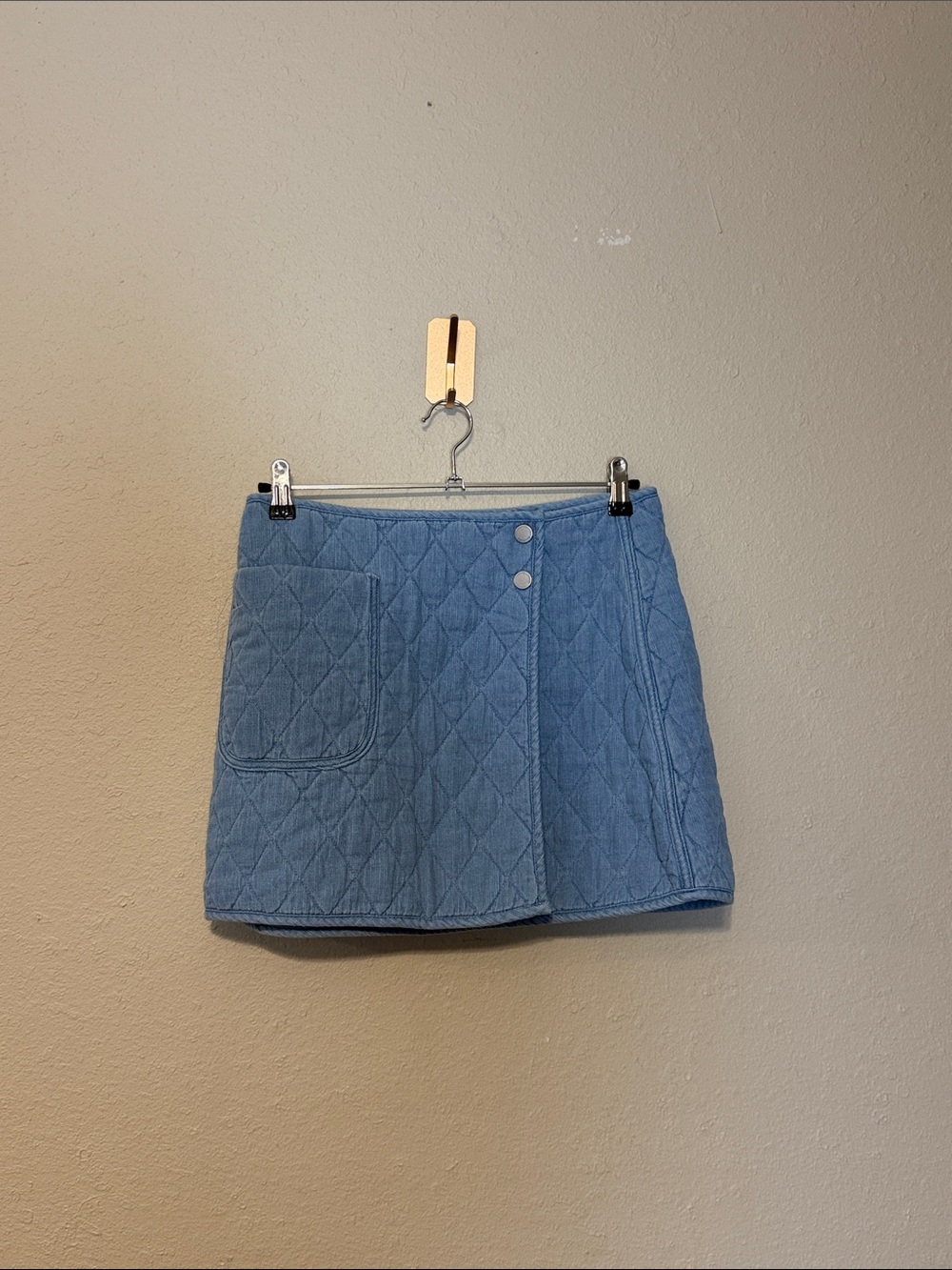 Blank NYC quilted denim skirt Size 28 NWT
